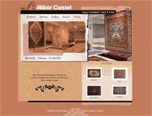 Tablet Screenshot of akbarcarpet.com